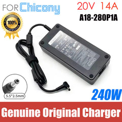 New Genuine Chicony A18-280P1A 20V 14A 280W Laptop Adapter Charger For Schenker XMG NEO 15-E22qrn Gigabyte AORUS 15X ASF/RTX4070
