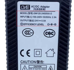 Original GM120-2400500-F 24V 5A 120W 5.5*2.5mm AC Adapter 120W Charger For GVE Water Purifier / Cash Register Power Supply