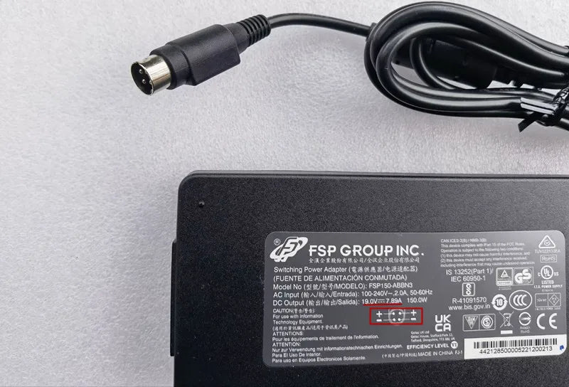 Genuine FSP FSP150-ABBN3 19V 7.89A 150W 4PIN (Din) AC Switching Power Adapter Charger Original For Getac Power Supply