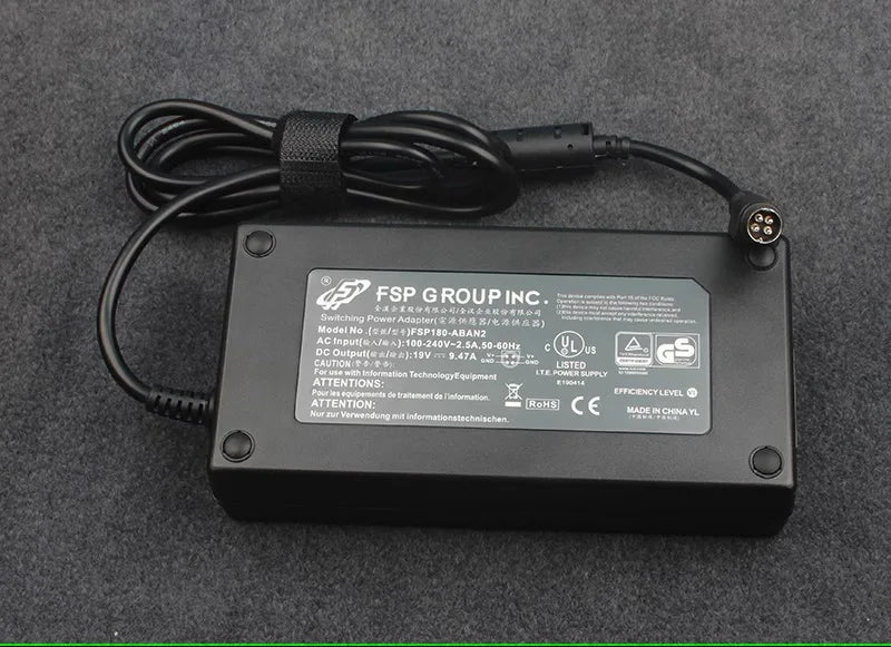180W Original FSP Power AC Adapter Charger FSP180-ABAN1 FSP180-ABAN2 9NA1800700 9NA1800720 AN1Z5770 19V 9.47A 4-Pin