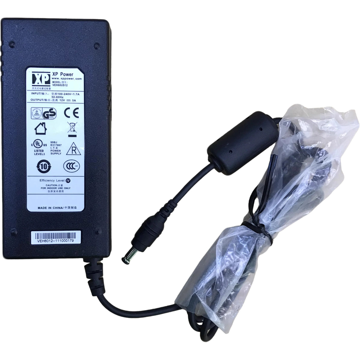Genuine XP Power VEH60US12 12V 5A 60W 5.5x2.5mm AC Power Adapter Charger Router LCD Monitor Power Supply Charger