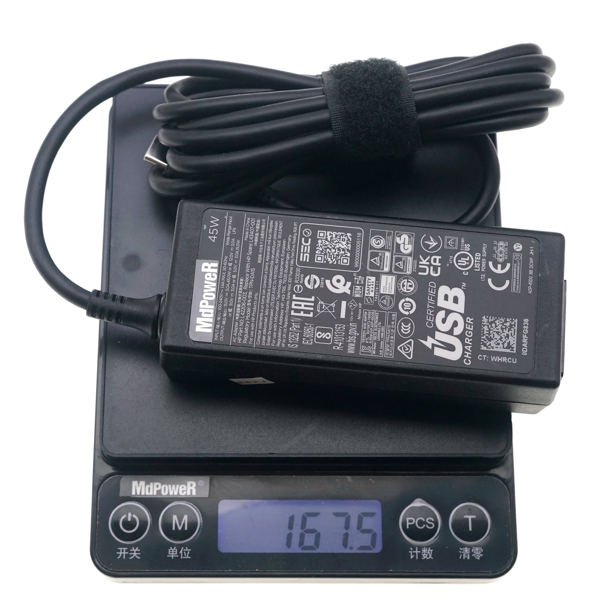PA-1450-33HR AC Power Adapter 45W 15V 3A USB-C TYPE-C Charger For HP TPN-CA01 TPN-DA15 Elite x2 1012 G1 M5 6Y54 Touch Tablet