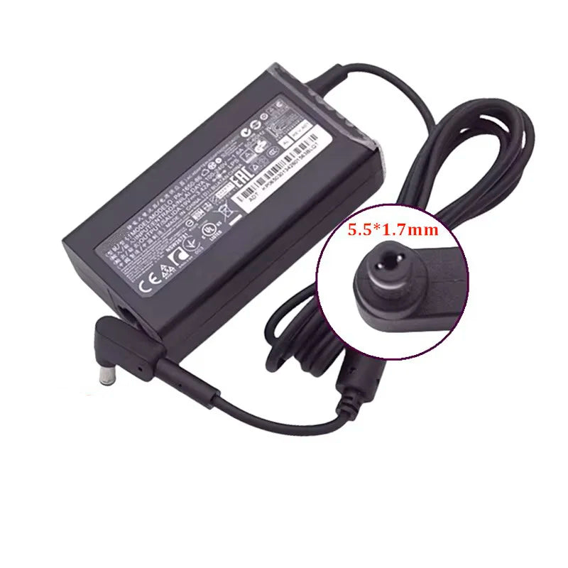 For Acer Nitro 5 AN515-31 Laptop Charger Genuine Power Supply AC Adapter 19V 3.42A 65W 5.5*1.7mm PA-1650-69 PA-1650-86 ADP-65JH
