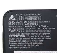 Original Delta ADP-230GB D 230W 20V 11.5A AC Adapter Charger for MSI WS66 11UMT-220GS66 GS75 GS66 10UE-280CA STEALTH Laptop