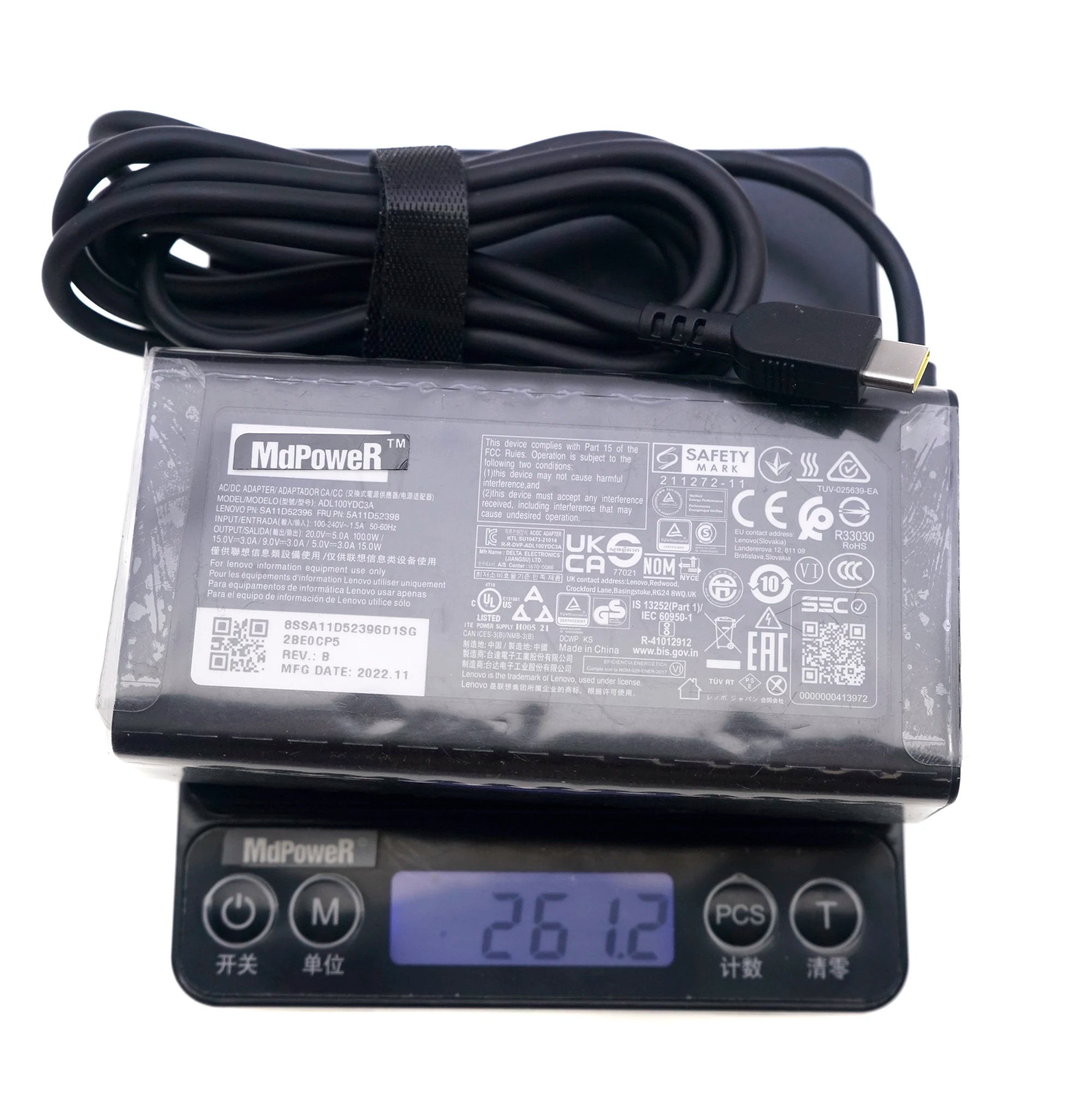 Original 20V 5A 100W ADL100YDC3A For Lenovo Idea Pro16 Charger Type-C AC Adapter ADL100YLC3A SA11D52396 ADL100YCC3A ADL100YAC3A