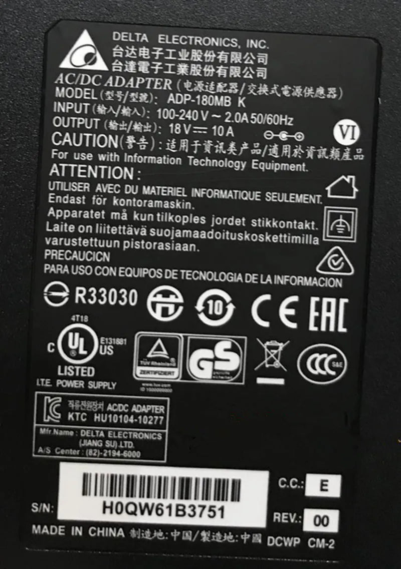 18V 10A 6.67A 7.5A 8.33A AC Adapter Power Charger For XGIMI Projector H2S H2 H3 RS Pro Z6X N20 XHAD01 HKA18018010-6A 110V/ 220V