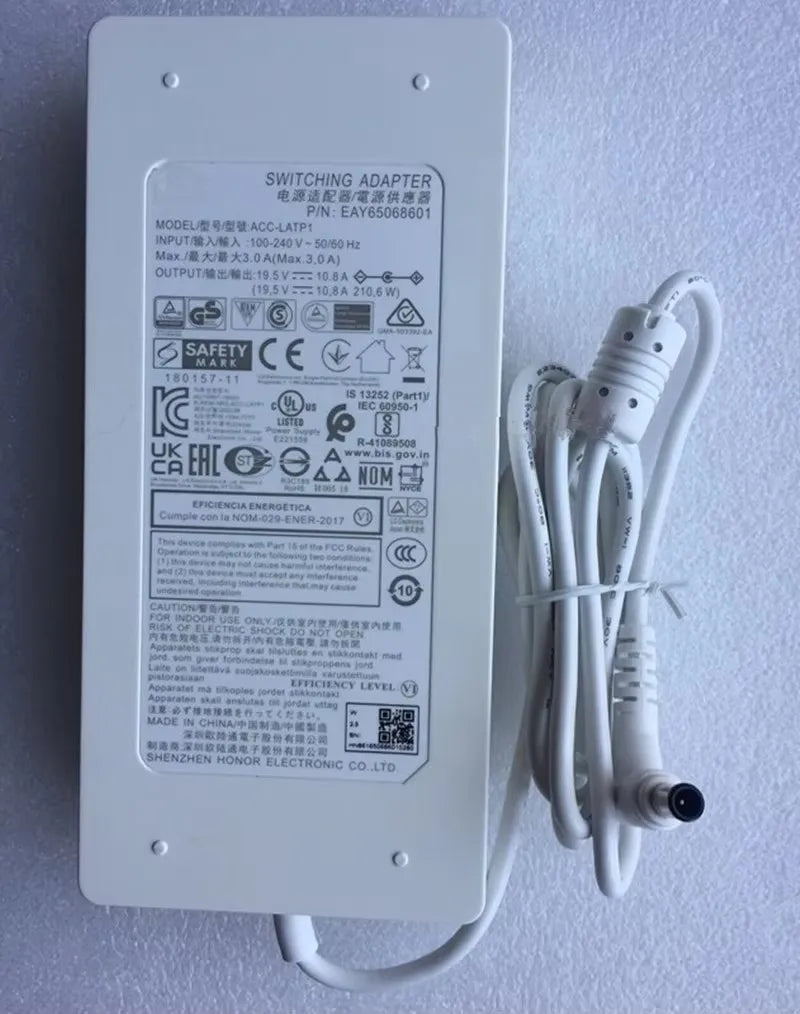 New Original EAY65068601EAY65068607 ACC-LATP2 Switching Adapter Charger for LG 27EP950-B 32EP950-B 32GQ950-B 34WL850-W Monitor