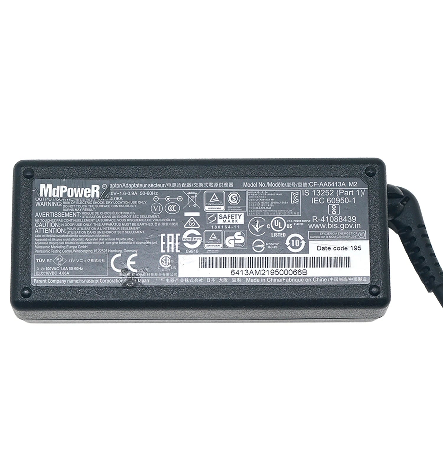 Genuine 16V 4.06A 65W AC Adapter For Panasonic CF-AA6413C CF-AA6413CM CF-AA6402A M1 CF-SX1/SX2 SX3/LX3/SZ6 Power Supply Charger