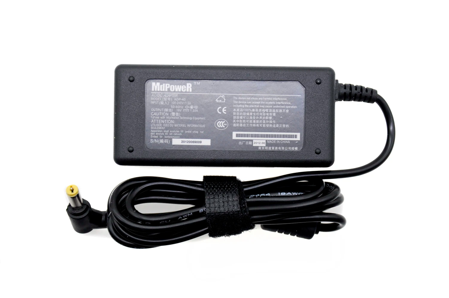 100% Nova alta qualidade Fontes 19V 1.58A FOR positivo mobo 5000 notebook laptop power AC adapter charger carregador