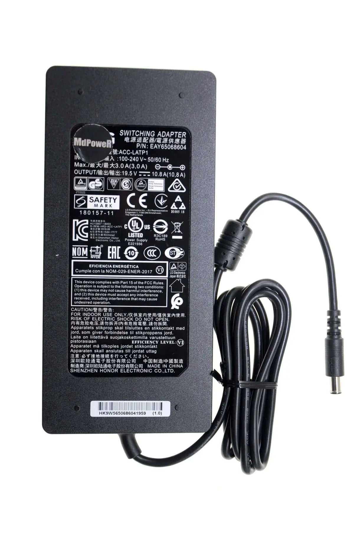 New Original EAY65068601 EAY65068607 ACC-LATP2 Switching Adapter Charger for LG 27EP950-B 32EP950-B 32GQ950-B 34WL850-W Monitor