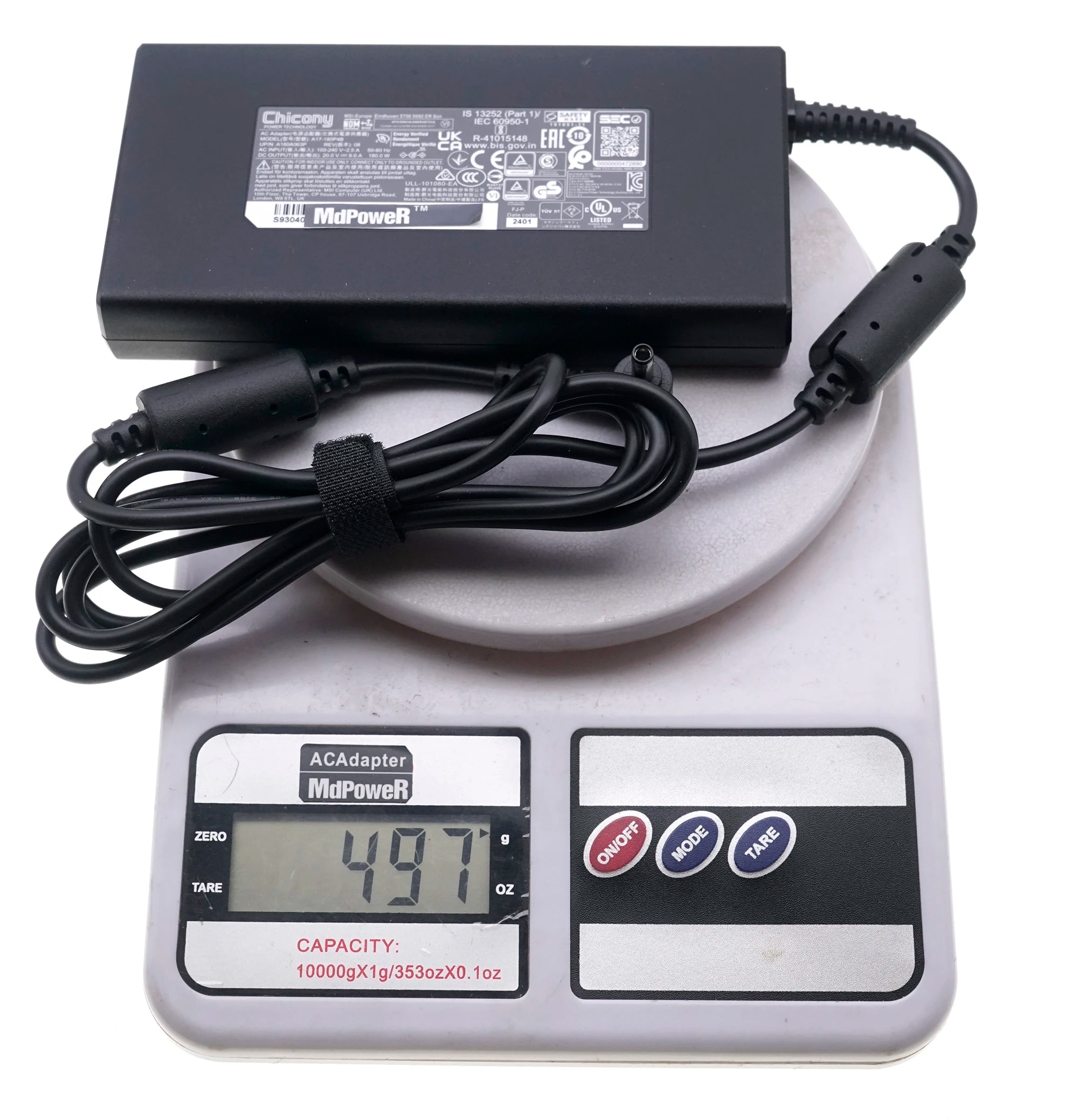 Original Chicony A17-180P4B A180A063P 20V 9A 180W Power Supply Laptop Charger AC Adapter 4.5x3.0mm THUNDEROBOT 911X Wild