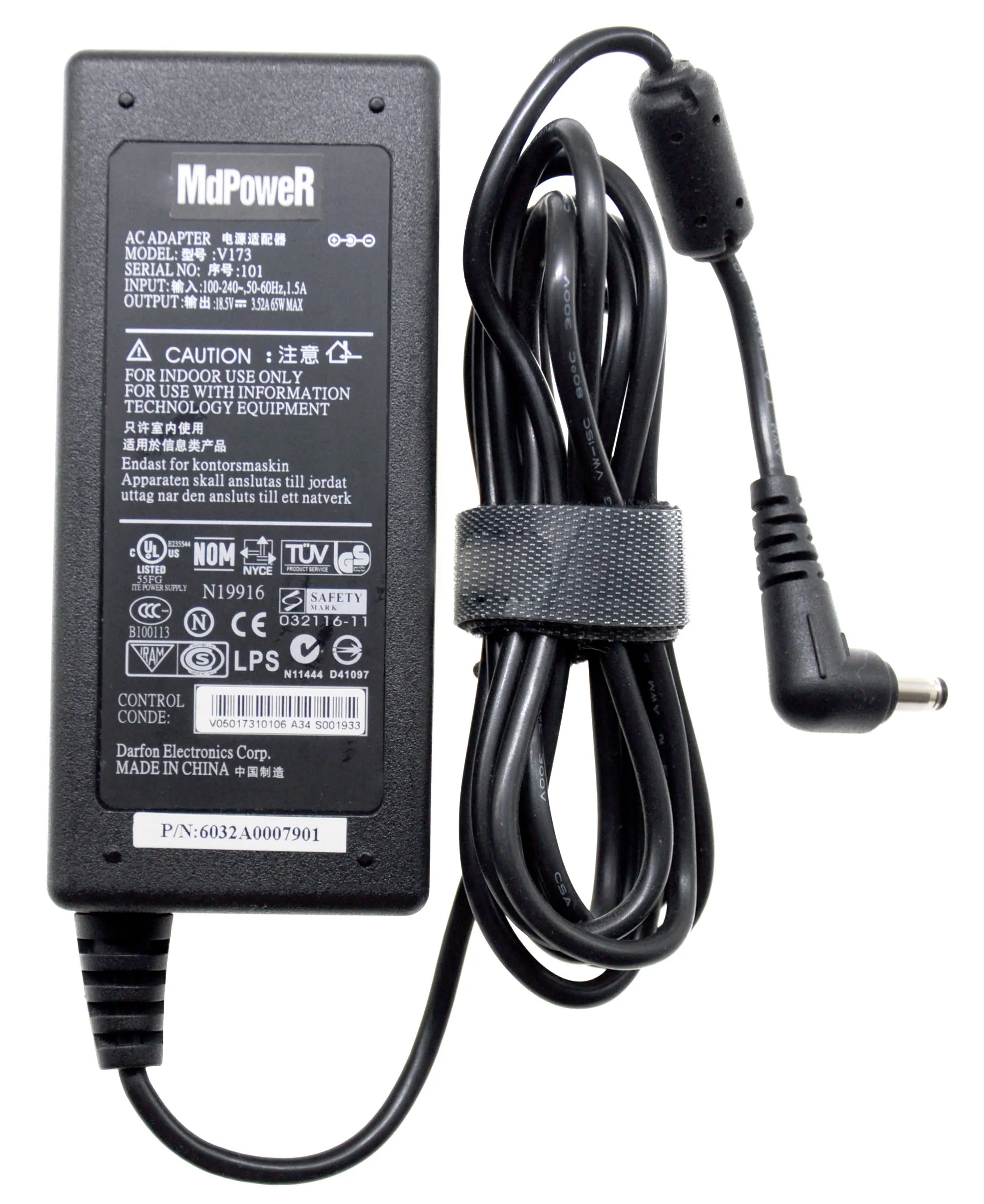 Original For BENQ V173 18.5V 3.5A 65W 4.8*1.7mm Laptop AC Adapter power Charger joybook