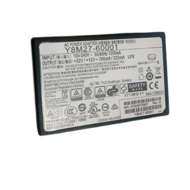 Genuine AC Power Adapter For HP Y8M27-60001 Power Supply 32V/12V 780mA/333mA 3Pin