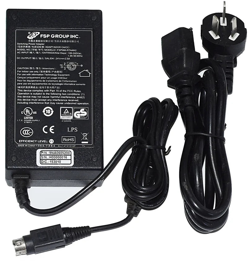 Genuine FSP FSP060-RTAAN2 Switching AC Power Adapter Charger 24V 2.5A 60W 3PIN FSP060-RAA Printer Power Supply