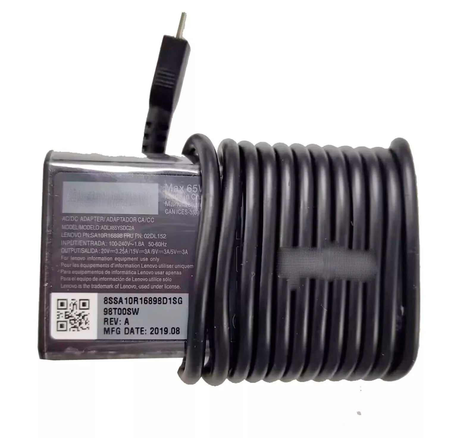 Original ADLX65YSDC3A 20V 3.25A AC Adapter 65W ADLX65YSLC3A for LENOVO THINKBOOK T14 T15 L13 L14 X1 S1 S2 E14 E15 13S 14S X13